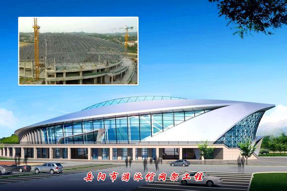 新疆游泳池網架